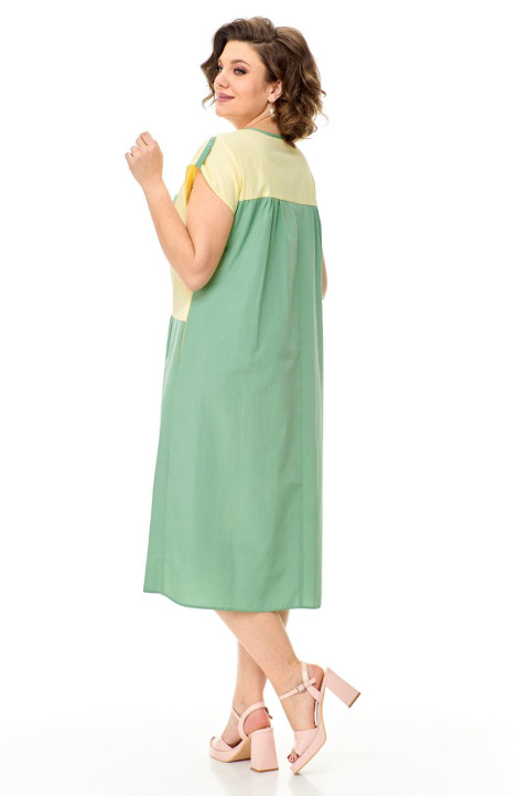 Платье T&N 7514 лимон-мята