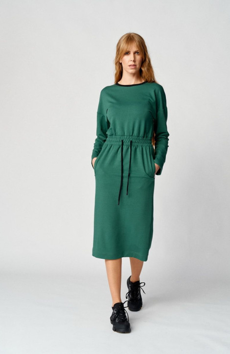 Трикотажное платье Almirastyle 101 зеленый