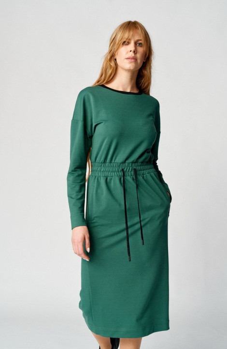 Трикотажное платье Almirastyle 101 зеленый