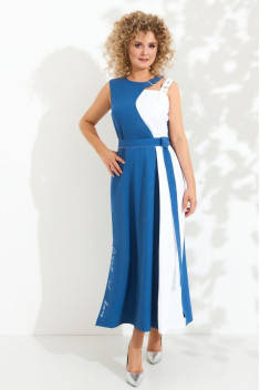 женские платья Euromoda 413 синий