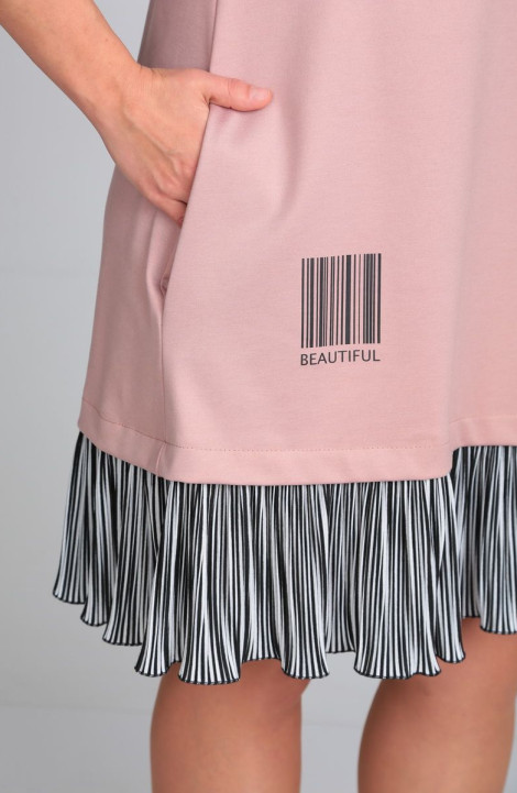 Трикотажное платье Michel chic 2084 розовый