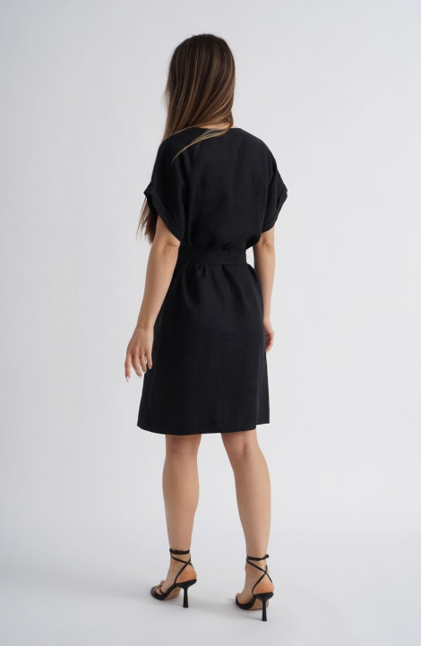 Льняное платье Mirolia 1169 черный