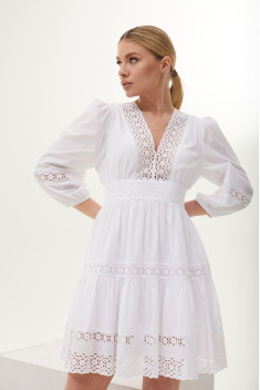 Хлопковое платье DAVA 153 белый