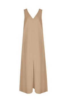 Льняное платье Elema 5К-12520-1-164 бежевый