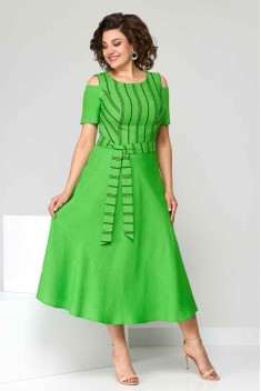 Хлопковое платье Асолия 2625 зеленый