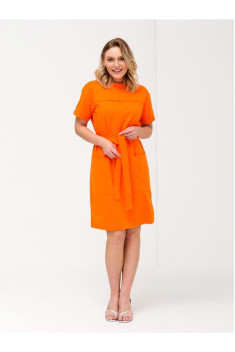Хлопковое платье Romgil 723ЛФТЗ оранжевый