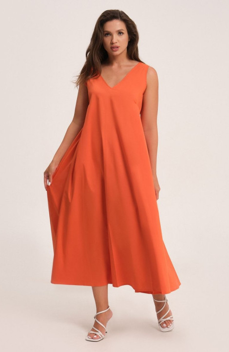 Хлопковое платье Панда 130980w оранжевый
