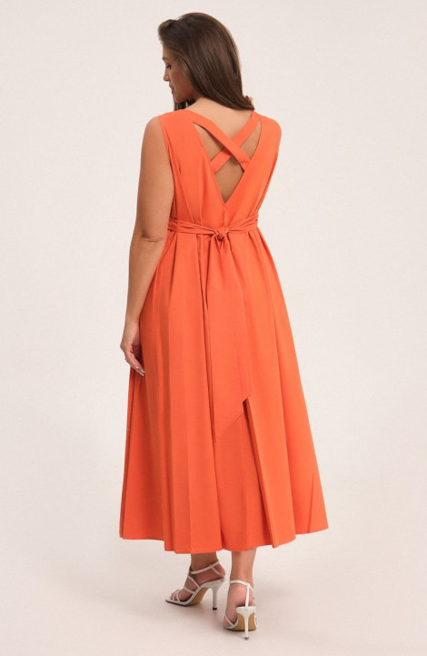 Хлопковое платье Панда 130980w оранжевый