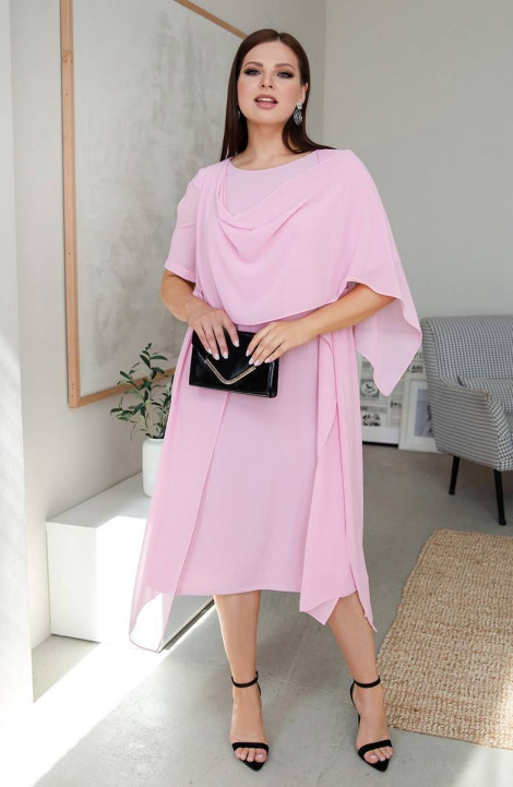 Шифоновое платье ASV 2626 розовый