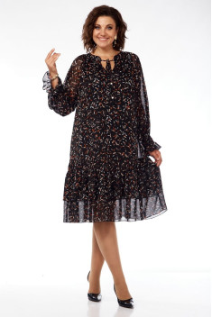 Шифоновое платье Mubliz 108 черный_дизайн
