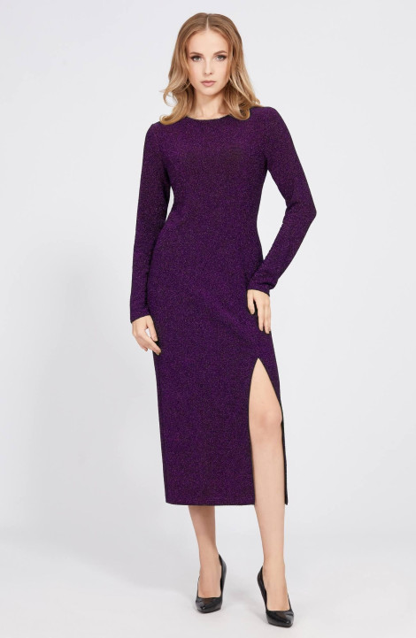 Трикотажное платье Bazalini 4856 фиолетовый