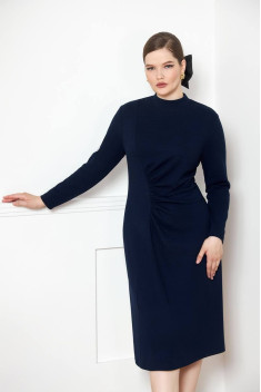 Трикотажное платье VIZANTI 9305 темно-синий