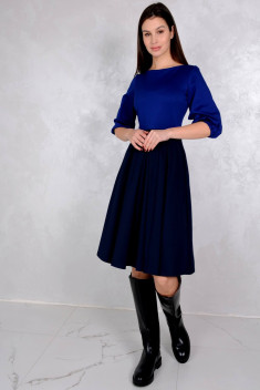 Трикотажное платье Patriciа F14728 темно-синий,синий
