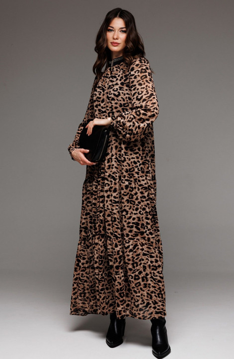 Шифоновое платье Butеr 2738 леопард