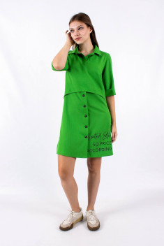 Хлопковое платье Mita ЖМ1183 зеленый