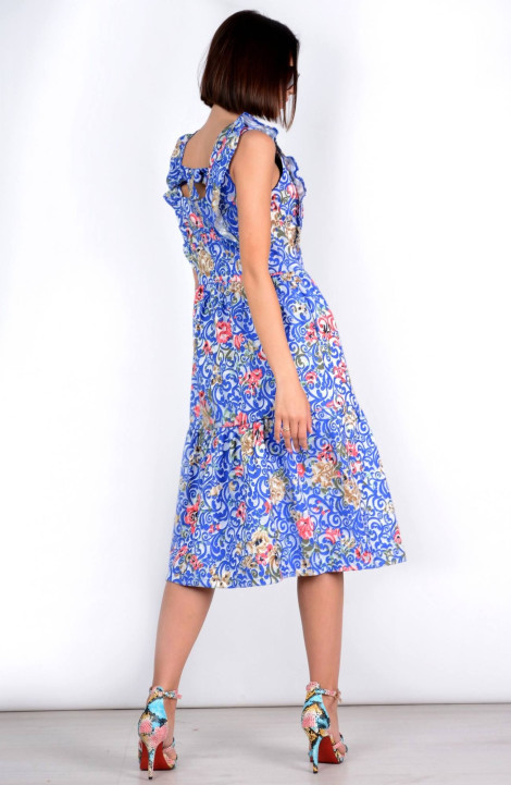 Платье Patriciа F15193 синий,розовый