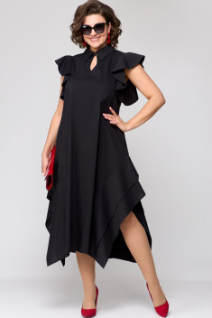 Платье EVA GRANT 7297 черный+крылышко