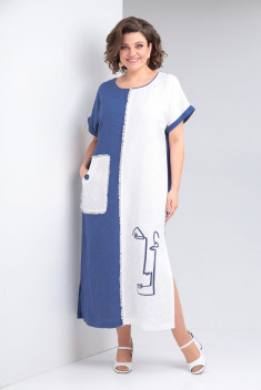 Платье Rishelie 948 светло-синий