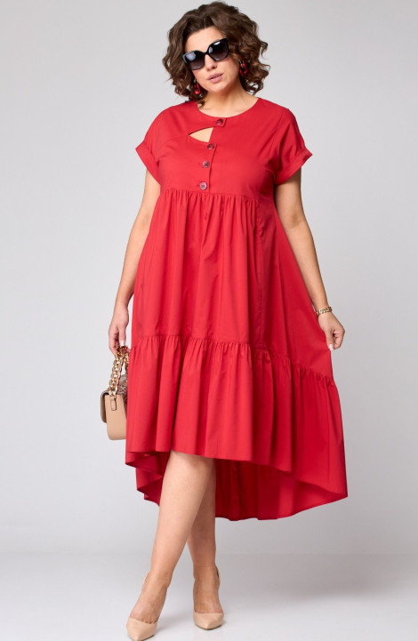 Платье EVA GRANT 7327Х красный