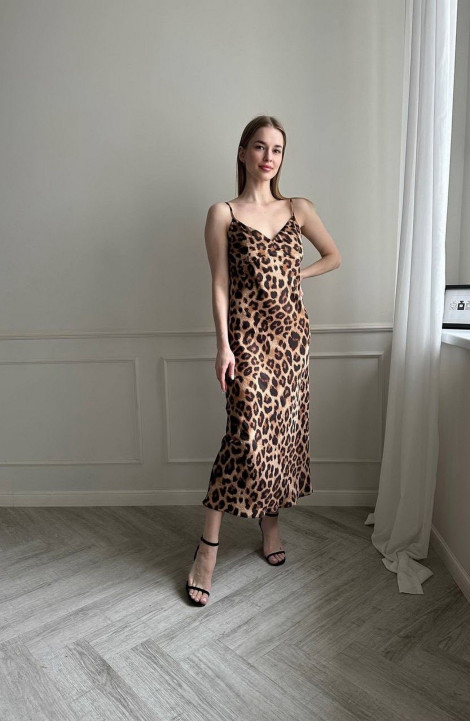 Платье Мастер Мод 807с леопард
