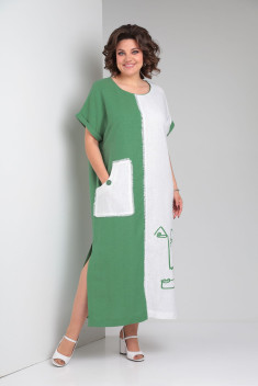Платье Rishelie 948 зеленый