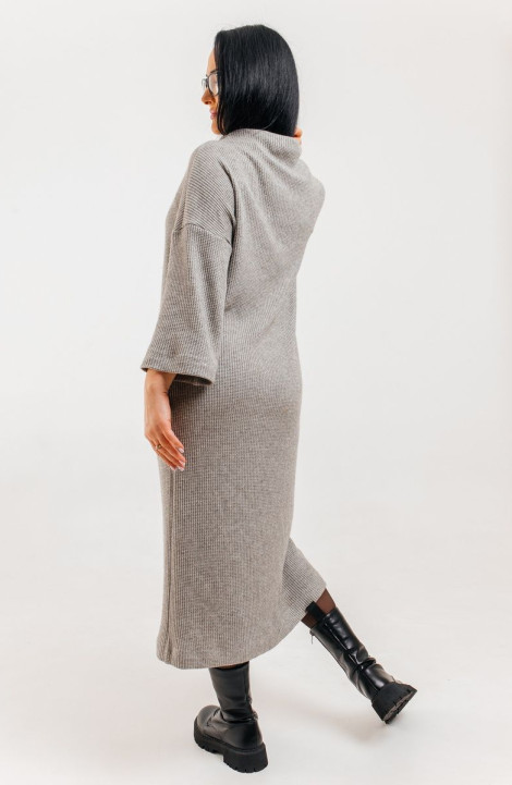 Трикотажное платье Amberа Style 1023 серый