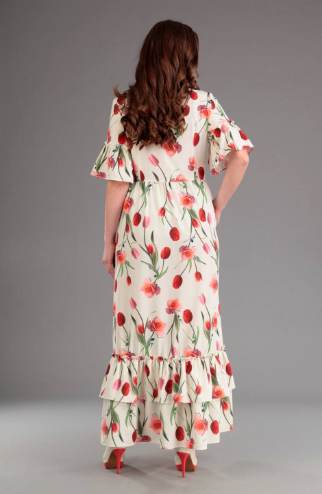Платье Liona Style 579 молочный