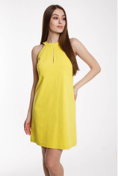 Хлопковое платье Madech 205354 лимонный