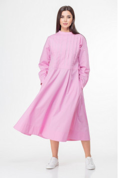Хлопковое платье Anelli 998 розовый