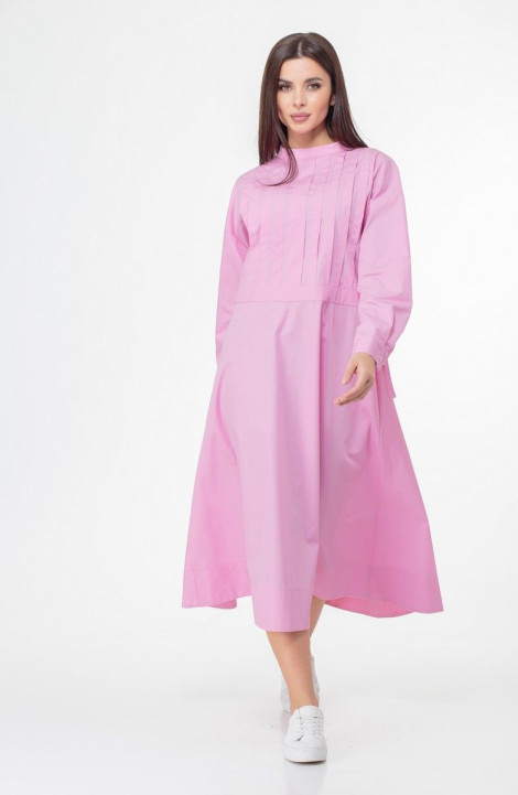 Хлопковое платье Anelli 998 розовый