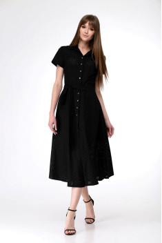 Хлопковое платье AMORI 9528 черный