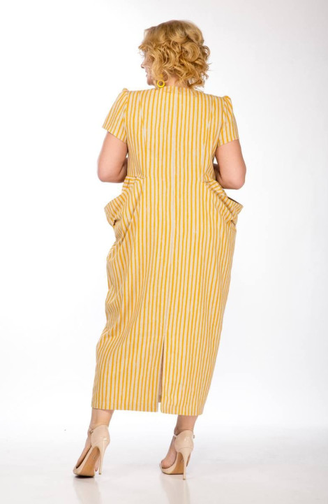 Платье SVT-fashion 571 желтый/полоска