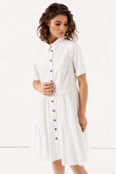 Хлопковое платье Панда 138980w белый