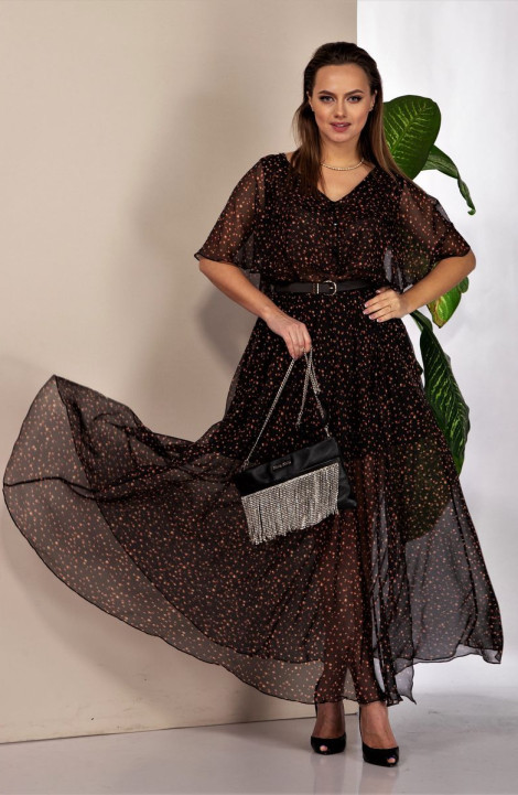 Шифоновое платье Anastasia 885 черный