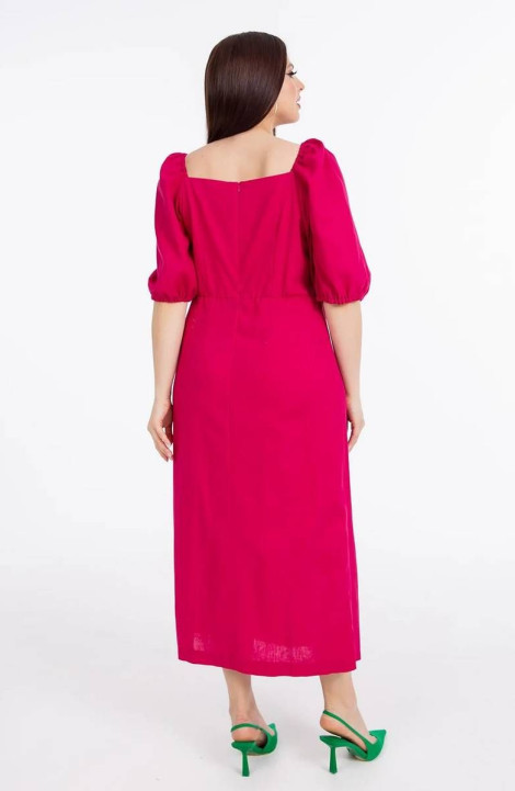 Льняное платье Daloria 1919R ярко-розовый