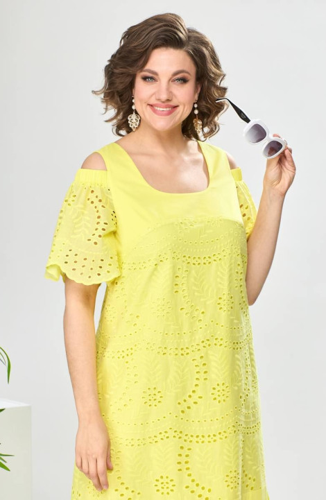 Хлопковое платье Romanovich Style 1-2529 желтый