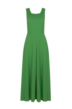 Льняное платье Elema 5К-12505-1-164 зелёный