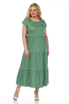 Льняное платье Jurimex 2908 зеленый