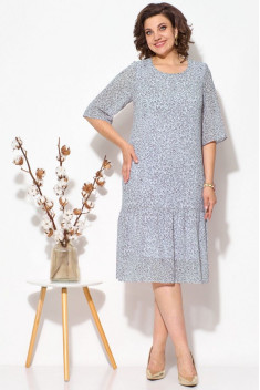 Шифоновое платье Fortuna. Шан-Жан 669 голубой