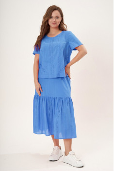 Хлопковое платье Fantazia Mod 4546 голубой