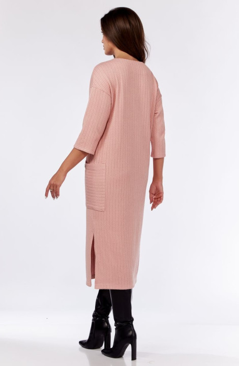 Трикотажное платье Michel chic 2135 темно-розовый
