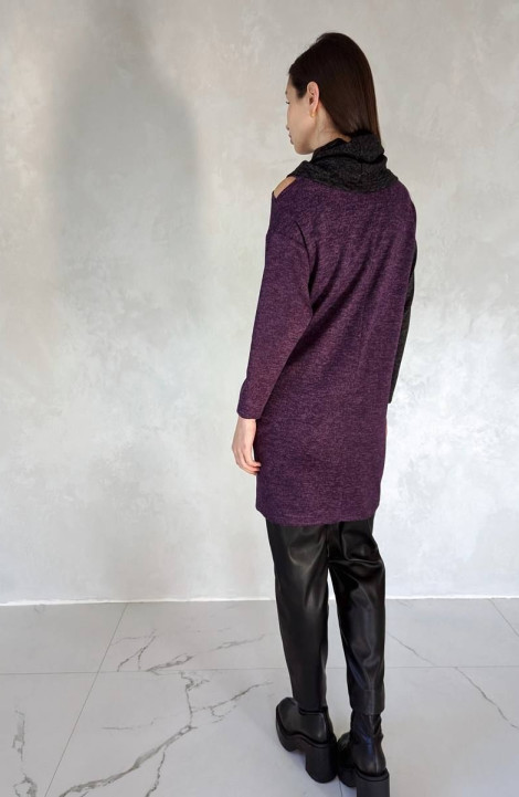 Трикотажное платье Patriciа C15255 фиолетовый,черный