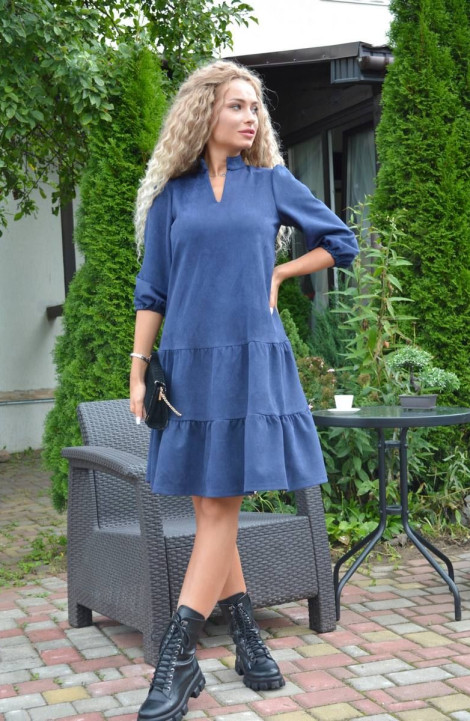 Платье Patriciа C15165 сине-серый