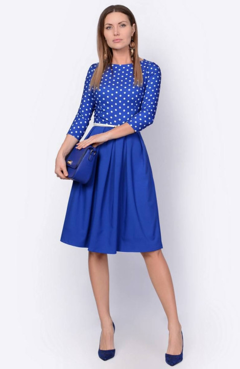 Трикотажное платье Patriciа NY14641 синий,белый,синий