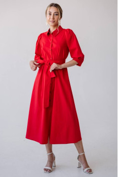 Хлопковое платье Ivera 1019L красный