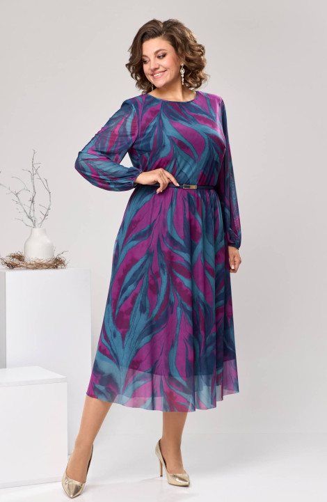 Шифоновое платье Romanovich Style 1-2607 фиолетовый