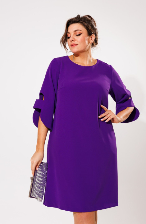 Платье Anelli 1447 фиолетовый