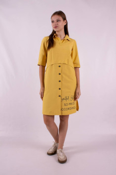 Хлопковое платье Mita ЖМ1183 желтый
