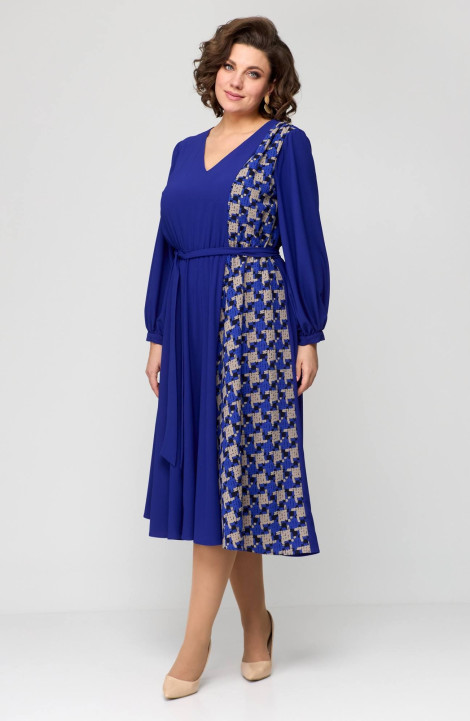 Шифоновое платье Runella 1603 синий