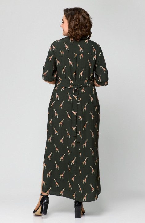 Платье Svetlana-Style 1930 олива_принт